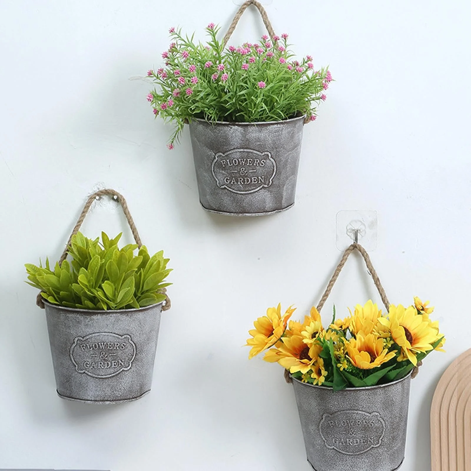 Підвісне кашпо Залізо Напівкругле Вінтажне, фото №4 Підвісне кашпо Залізо Напівкругле Вінтажне, фото №4