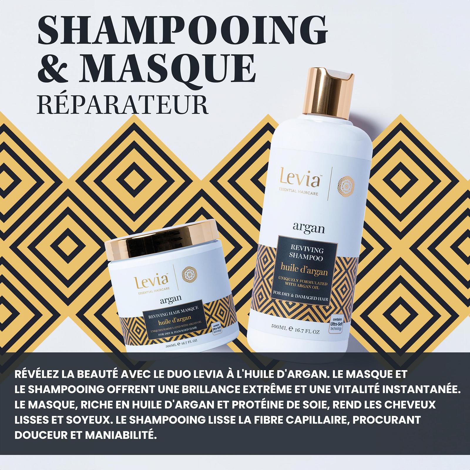 Шампунь Levia Argan 500 мл + Маска 500 мл, фото №2 Шампунь Levia Argan 500 мл + Маска 500 мл, фото №2