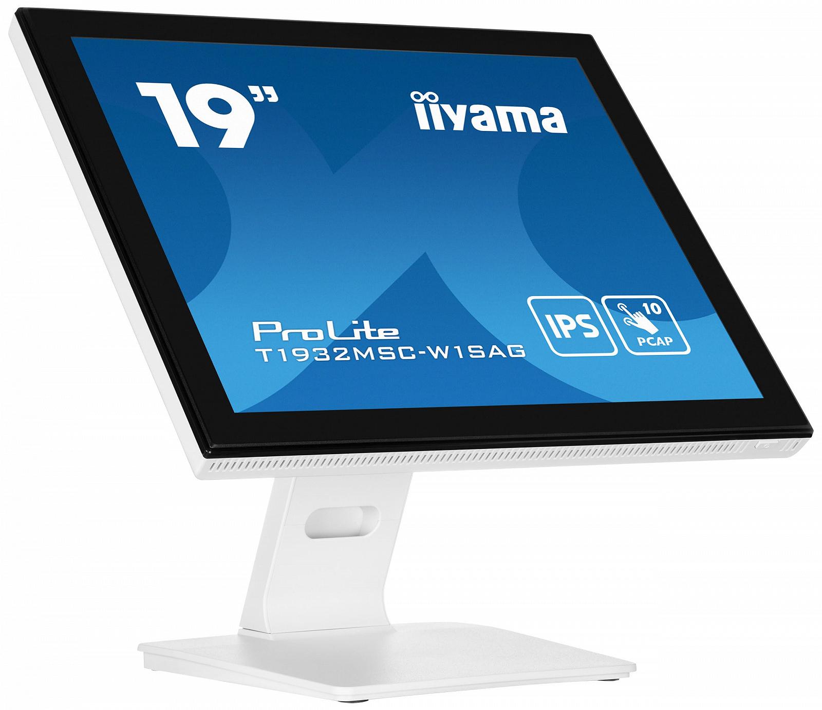 Монітор iiyama Prolite T1932MSC-W1SAG IPS LED 48 см 19 дюймів SXGA 10-точковий мультитач ємнісний VGA HDMI DP Audio-in/Out IP54 Антивідблискове покриття Білий, фото №1 Монітор iiyama Prolite T1932MSC-W1SAG IPS LED 48 см 19 дюймів SXGA 10-точковий мультитач ємнісний VGA HDMI DP Audio-in/Out IP54 Антивідблискове покриття Білий, фото №1
