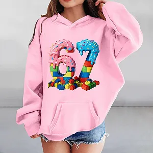 Худі Толстовка з капюшоном і дівчаток Y2K з принтом 67 synthetic.ua - Фото 1