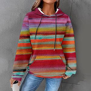 Женская Толстовка Generisch Классическая с принтом букв, длинными рукавами и карманом synthetic.ua - Фото 1