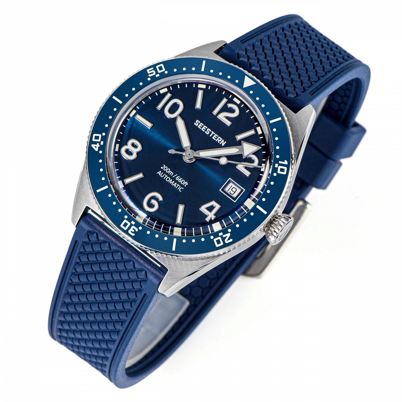 Механічний годинник Starfish Super LUME x Curved Sapphire Crystal Glass 200M Diver S435.07 Срібний ремінець, срібний, браслет, фото №4 Механічний годинник Starfish Super LUME x Curved Sapphire Crystal Glass 200M Diver S435.07 Срібний ремінець, срібний, браслет, фото №4