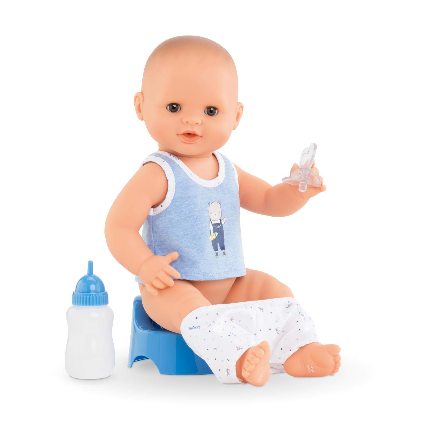 Лялька Corolle 9000130260 Mon Grand Poupon Paul Trink und Näss Bath Baby 36 см з шармом і ароматом ванілі, фото №4