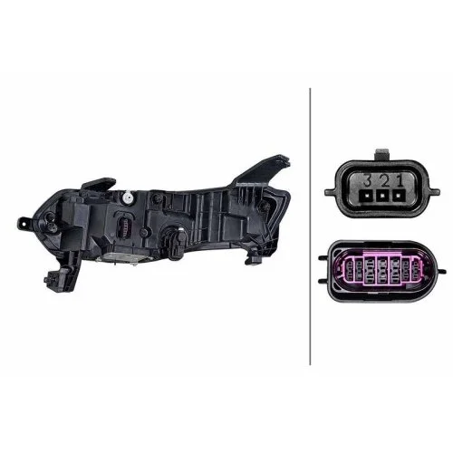 Фара HELLA 1LX 015 142-841 для RENAULT, права, фото №2