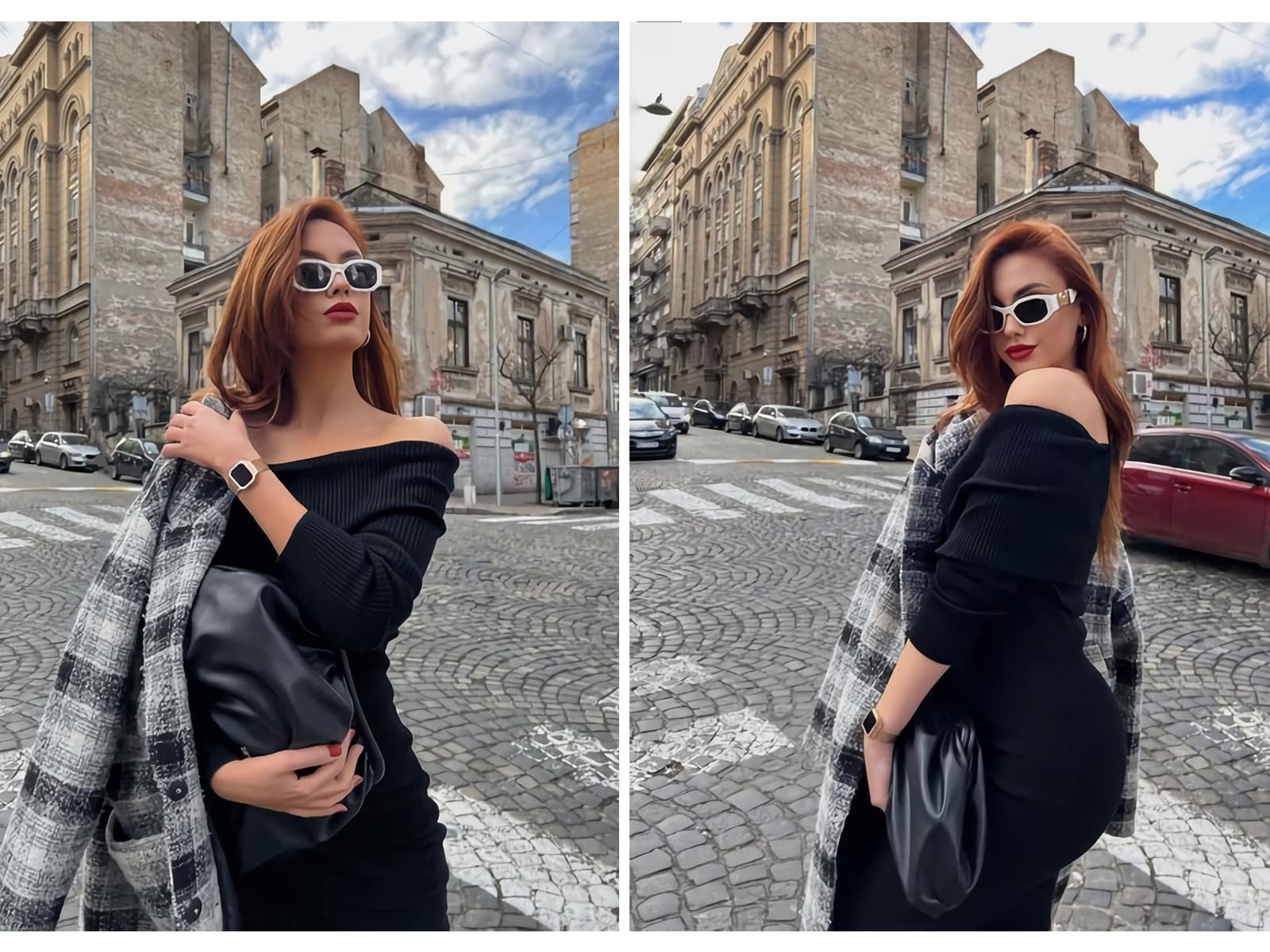 Сонцезахисні окуляри Прямокутні Trendy OSAGAMA для жінок та чоловіків, вінтажні 90-х, фото №5