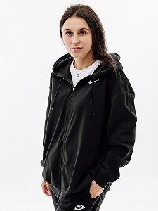 Джемпер Nike W NSW JRSY OS FZ HOODIE L synthetic.ua - Фото 1