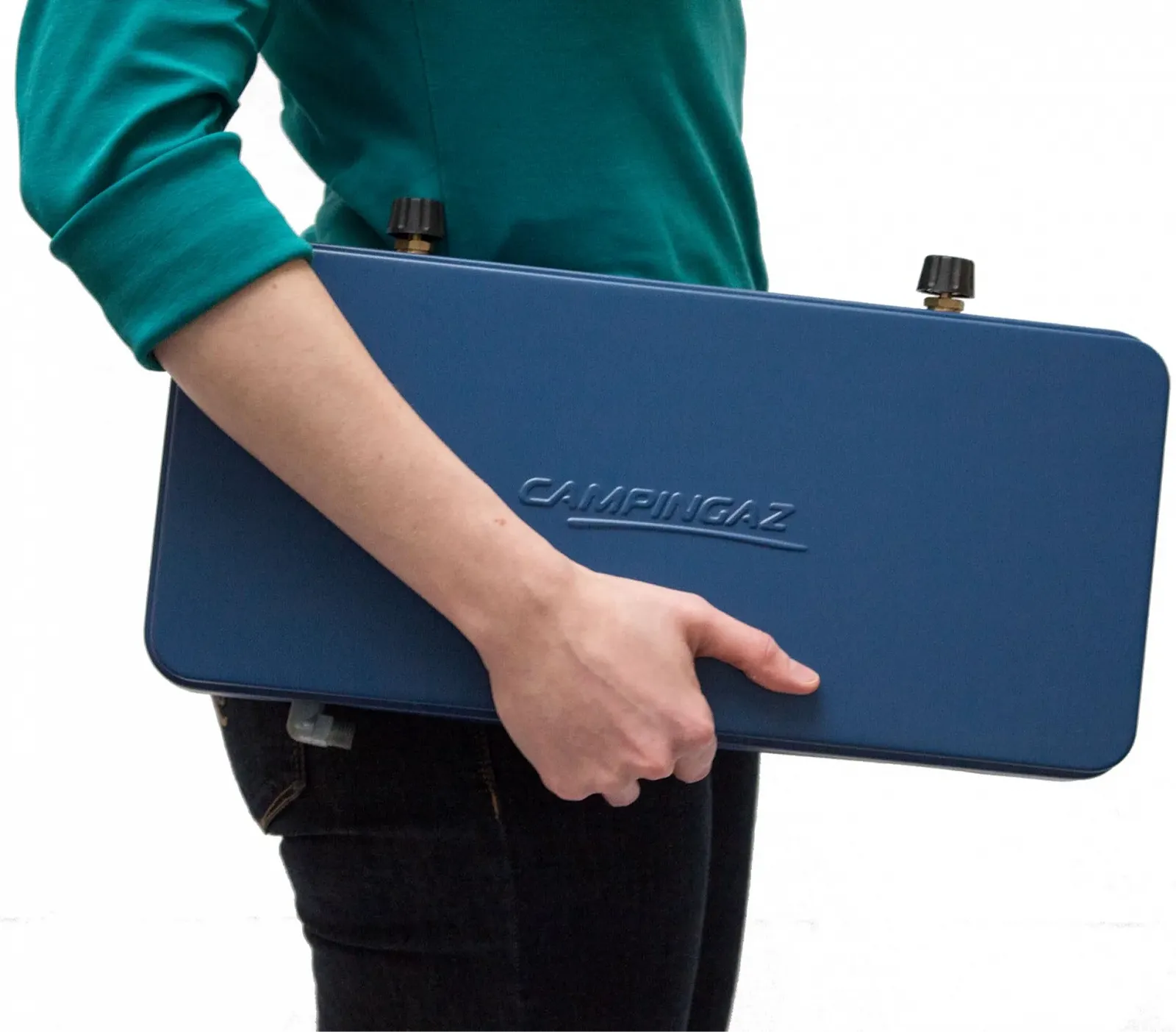 Компактна газова плита Campingaz Base Camp Lid Compact / 2 x 1600 Вт / синій, фото №3