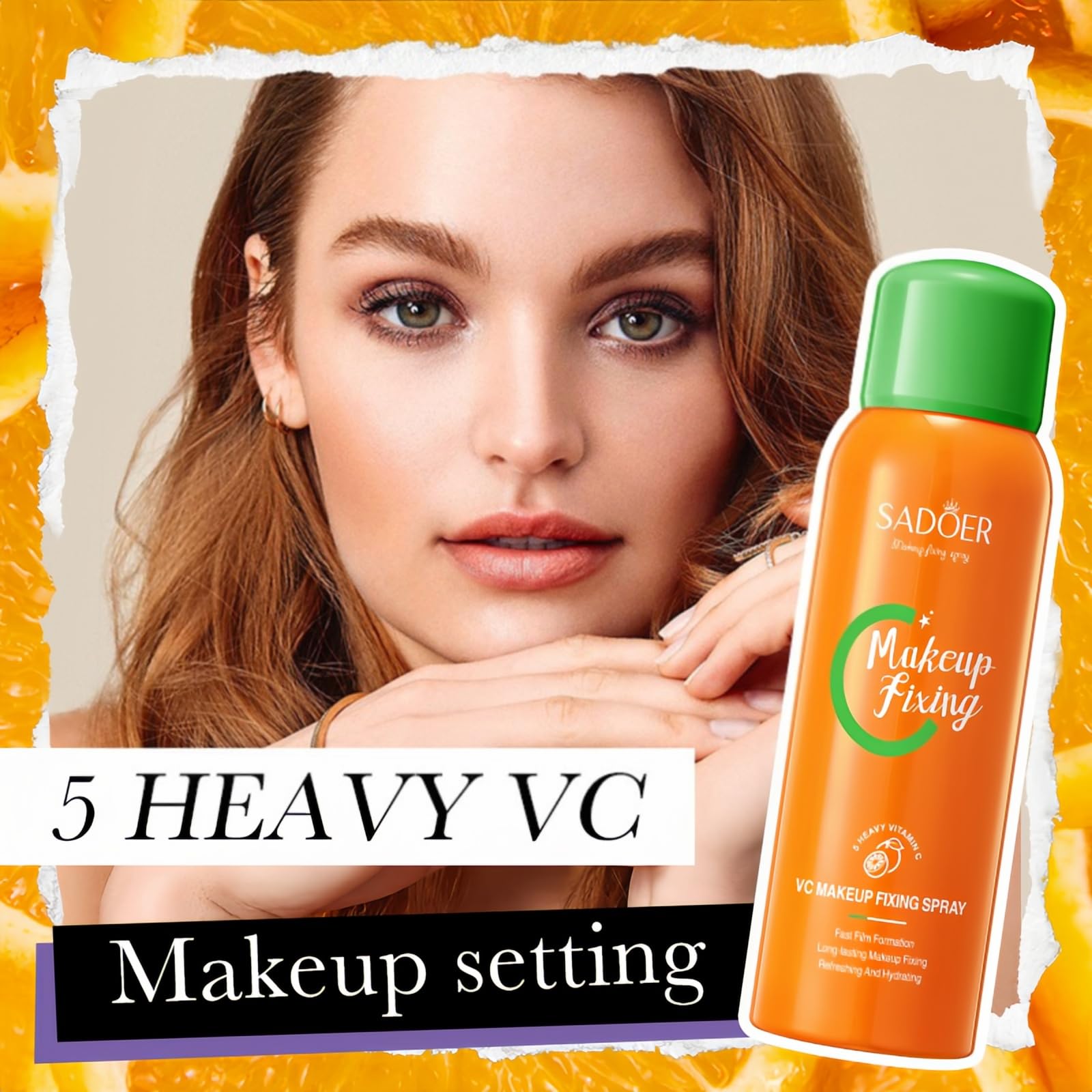 Спрей Primer Water Matte 5 Heavy VC Waterproof Makeup Fixation Mist 150мл, фото №3