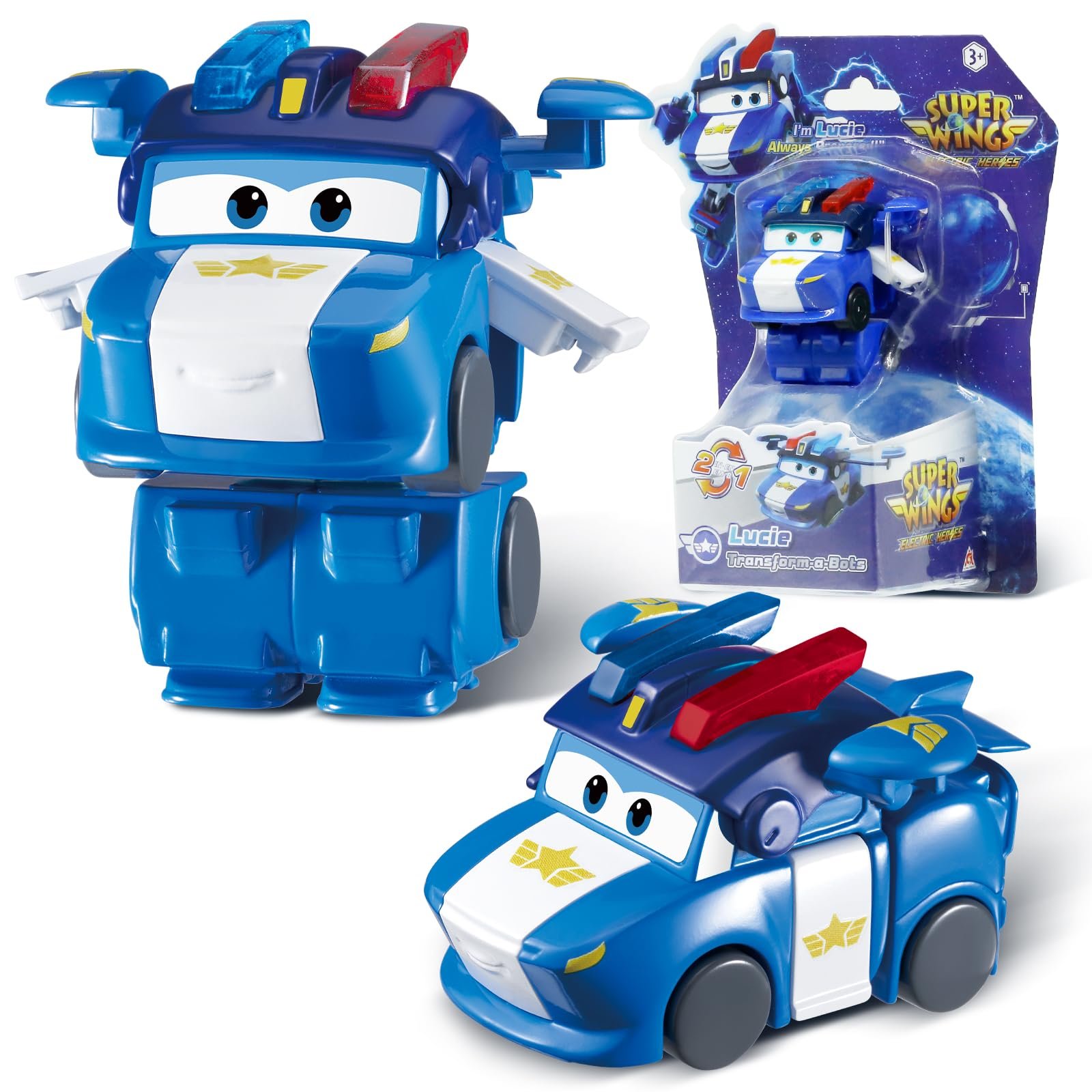Фигурка-трансформер Super Wings Lucie, 5 см, синяя, фото №1