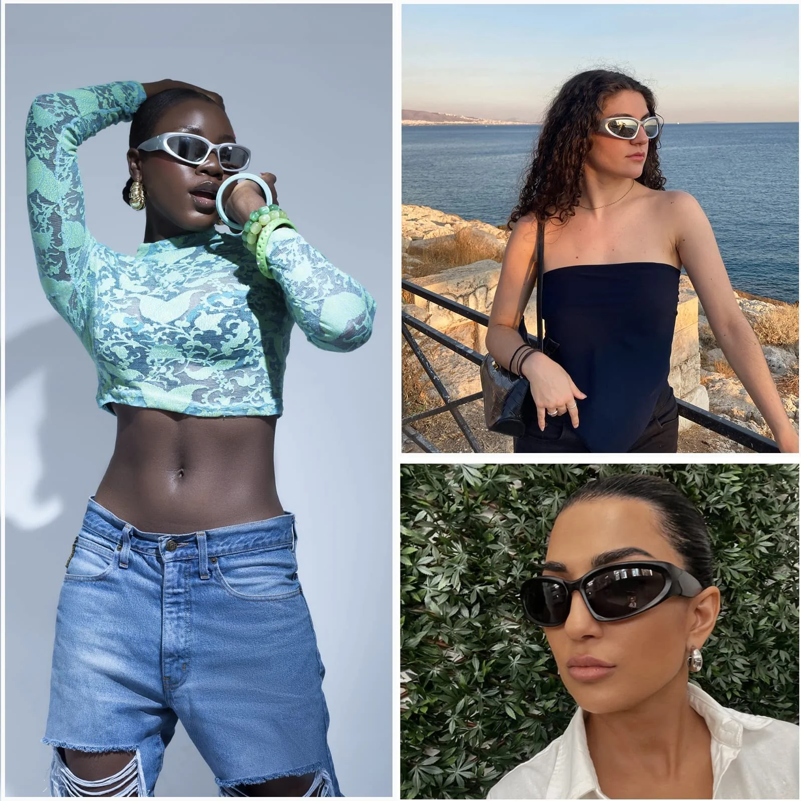 Сонцезахисні окуляри Long Keeper Y2k Ретро UV400, фото №3