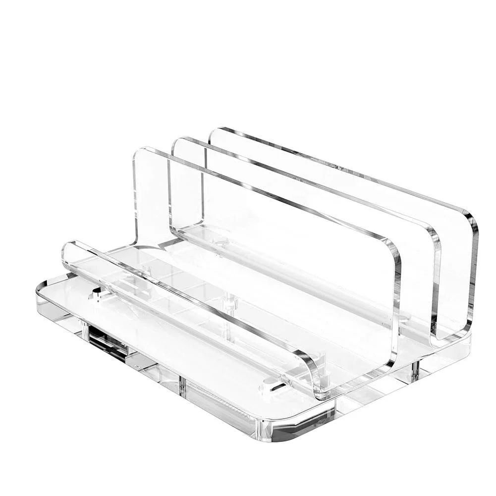 Подставка для ноутбука вертикальная Акриловая подставка для ноутбука с регулируемой док-станцией Подходит для всех ноутбуков, фото №1