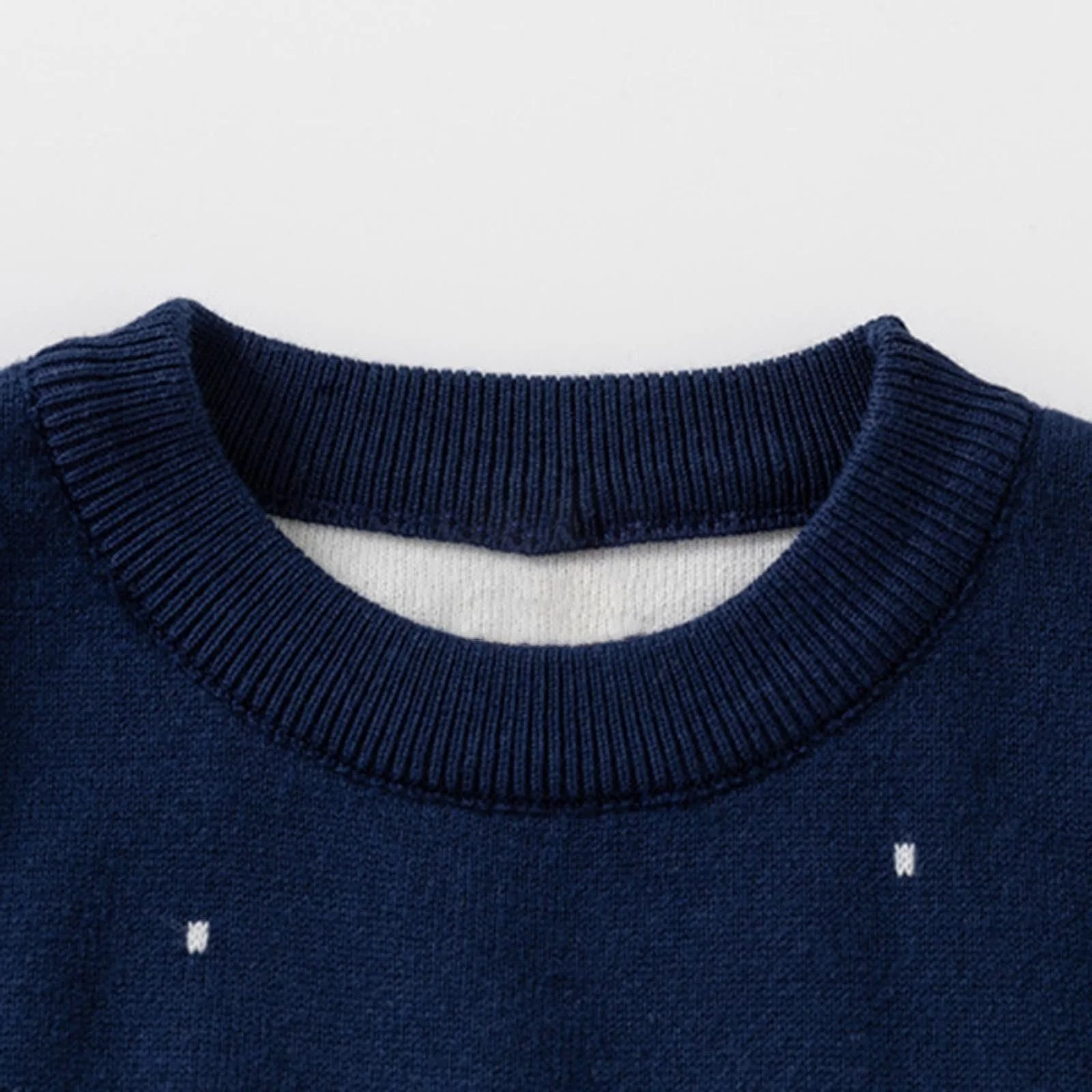 Джемпер для мальчиков Детский Пуловер с длинными рукавами Осенний Вязаный Джемпер для мальчиков Печатный Вязаный Джемпер Мягкий Пуловер Свитеры с круглым вырезом Теплый Свитшот Эластичный с длинными рукавами Свободные Топы Легкий, фото №2