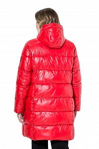 Куртка стьобана MIAMODA Plus Size з капюшоном, двостороння блискавка synthetic.ua - Фото 1