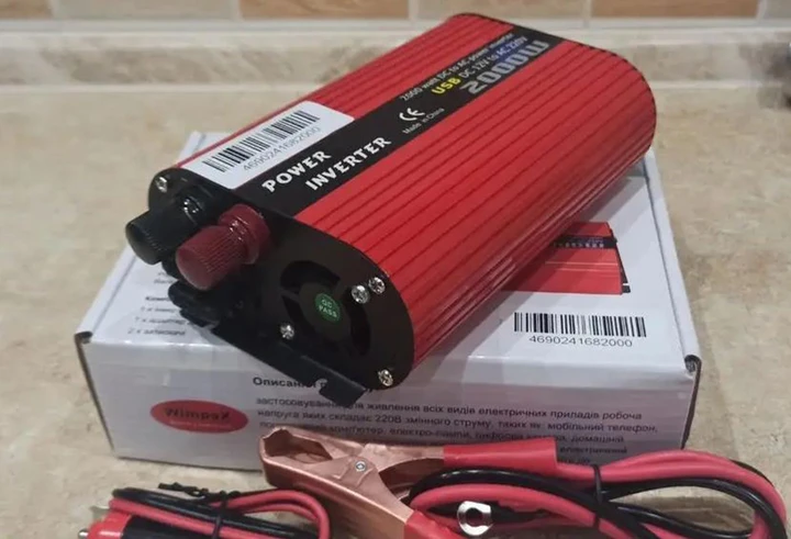 Преобразователь напряжения автомобильный инвертор Power Inverter Wimpex WX-2000W 12v/220v/2USB, фото №3 Преобразователь напряжения автомобильный инвертор Power Inverter Wimpex WX-2000W 12v/220v/2USB, фото №3