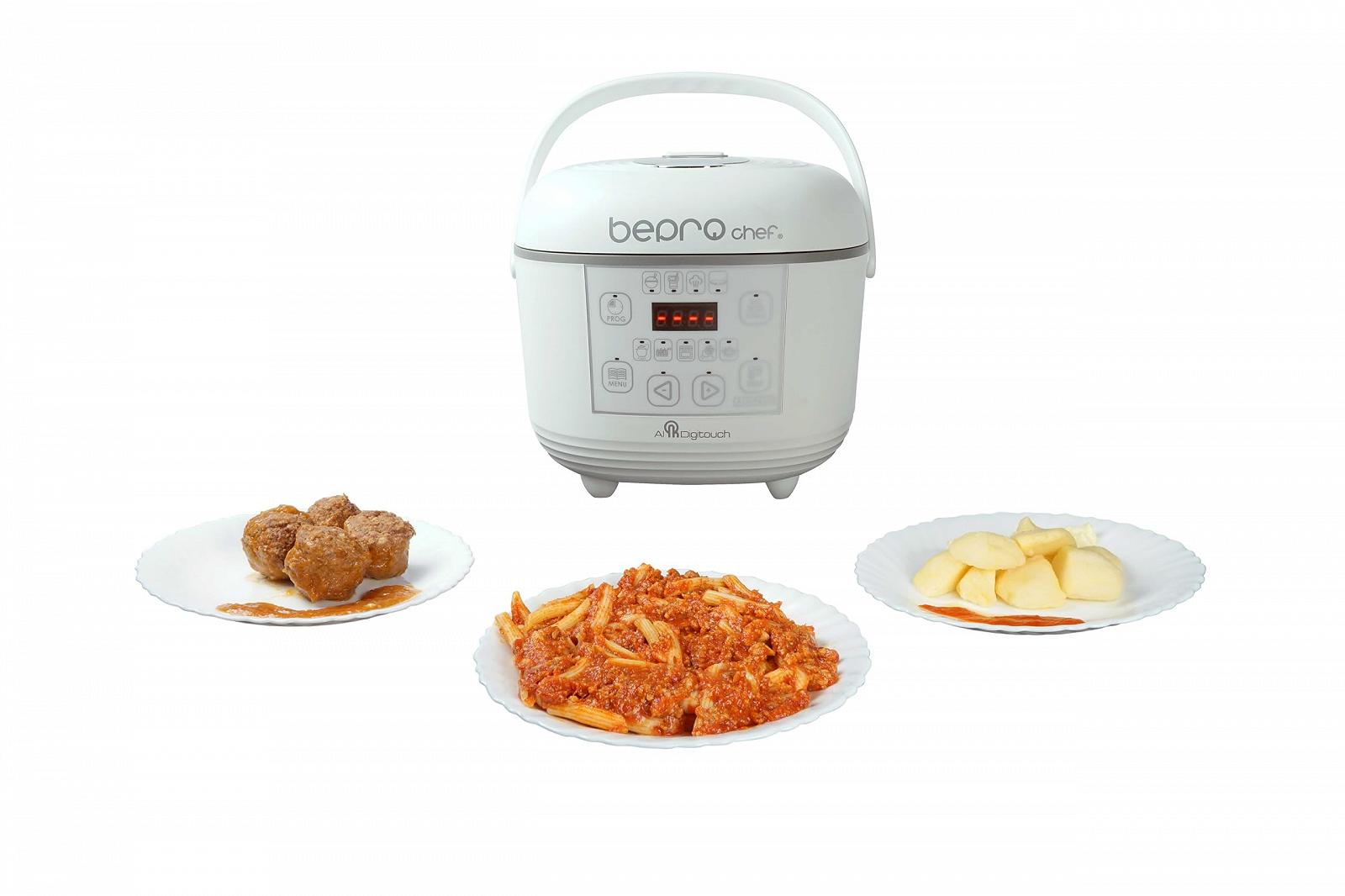 Мультифункціональна Мультиварка Bepro CHEFF AIDIGITOUCH з сенсорним управлінням, білий, фото №3