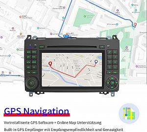 Штатна автомагнітола AWESAFE AW-M8B для Mercedes-Benz / 7" / Сенсорна / 2/32Гб / Android 12 / Apple CarPlay / Android Auto / Bluetooth / WI-FI / GPS / USB / CD / DVD / DAB+ synthetic.ua - Фото 1