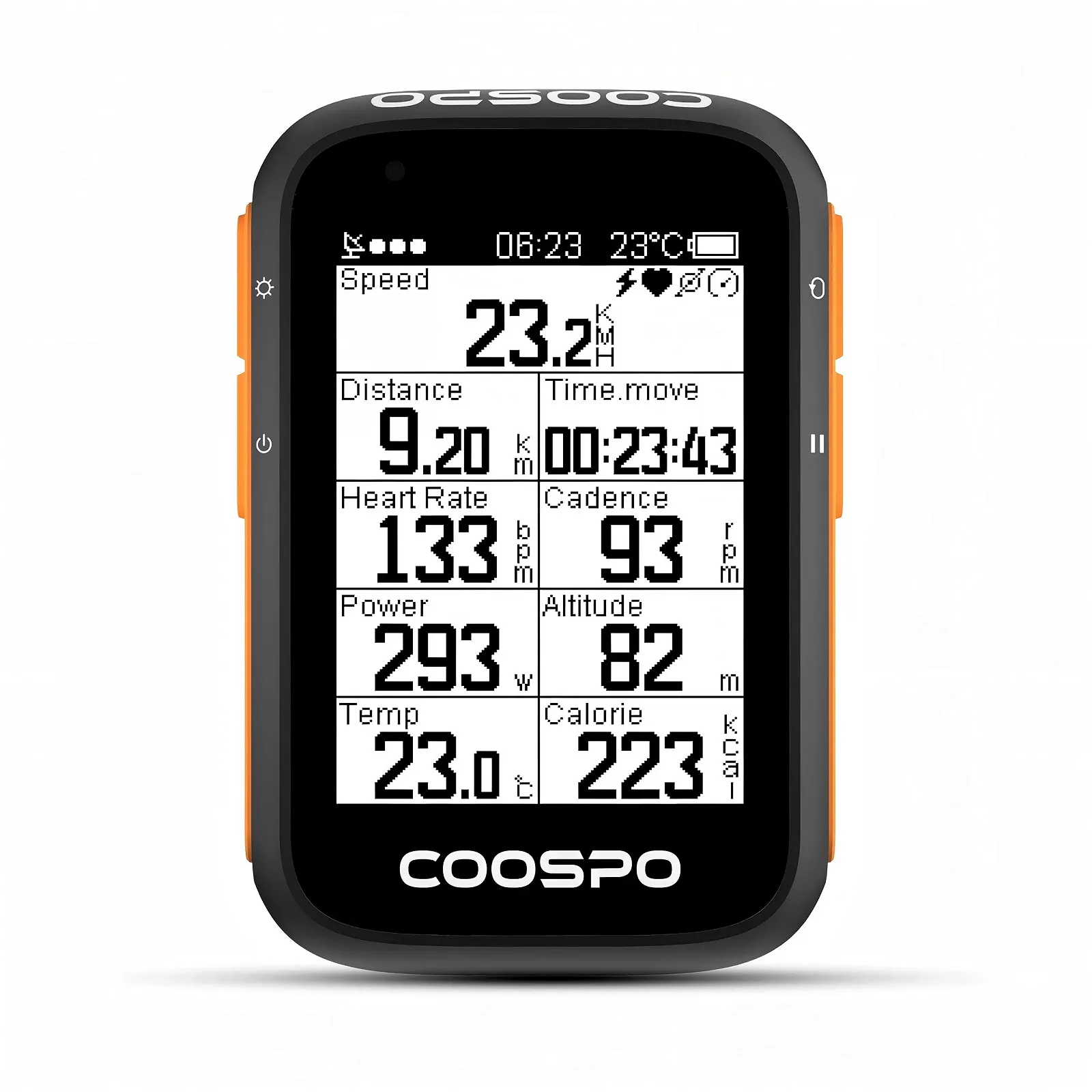 Велокомпьютер COOSPO BC200 GPS Bluetooth 5.0 ANT+ IP67 2.4 дюйма LCD, фото №1