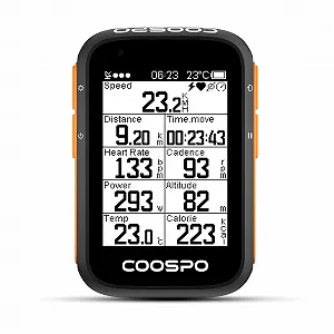 Велокомпьютер COOSPO BC200 GPS Bluetooth 5.0 ANT+ IP67 2.4 дюйма LCD - Фото 1