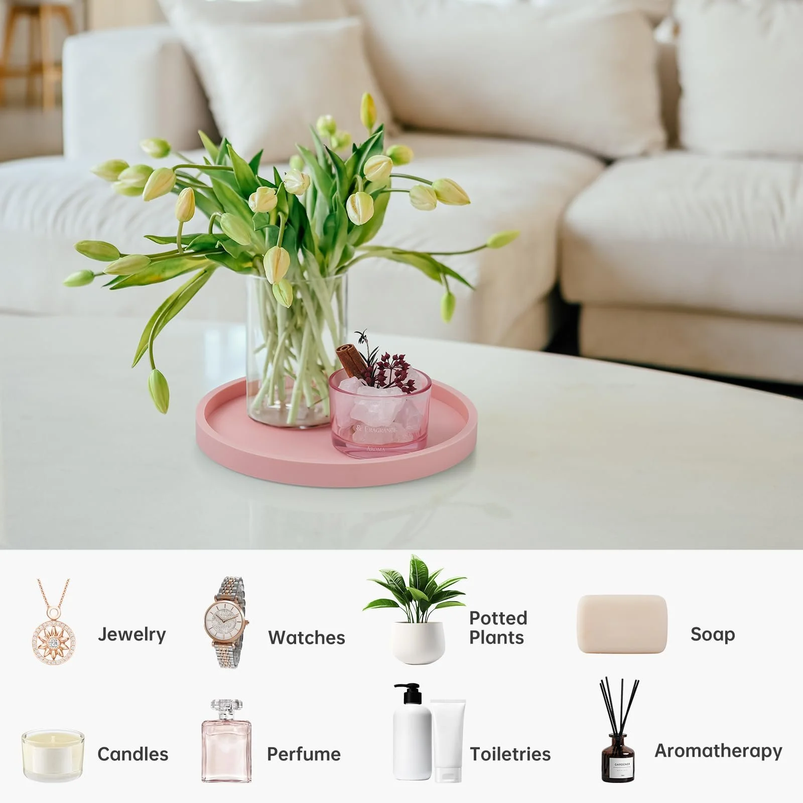 Декоративный поднос NiHome Силиконовый для ванной комнаты, кухни и гостиной., фото №6 Декоративный поднос NiHome Силиконовый для ванной комнаты, кухни и гостиной., фото №6