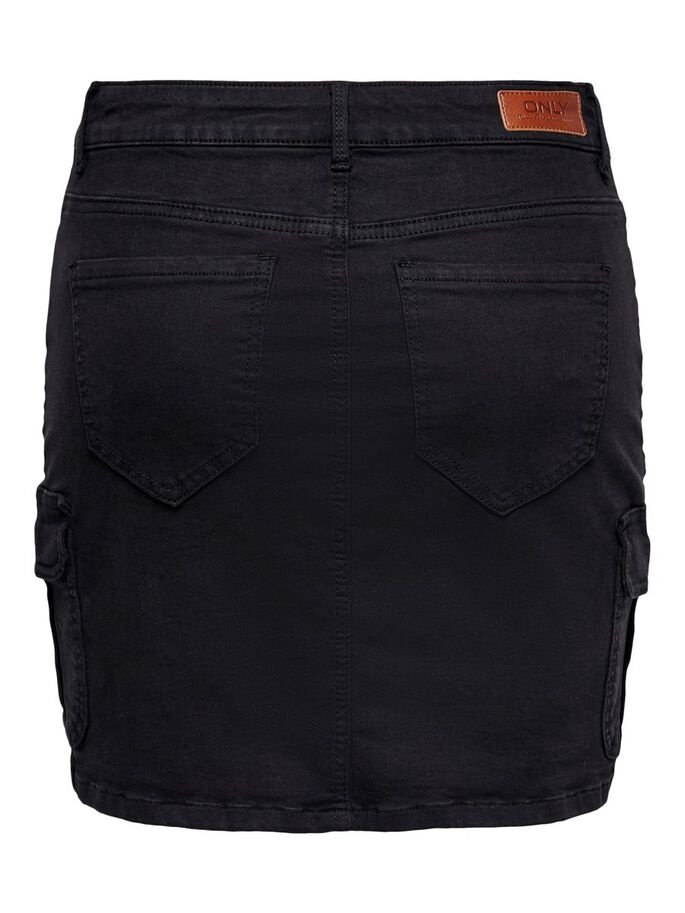 Спідниця ONLMISSOURI LIFE RG CARGO SKIRT PNT NOOS 15205973  ONLY Чорний L/XL, фото №4