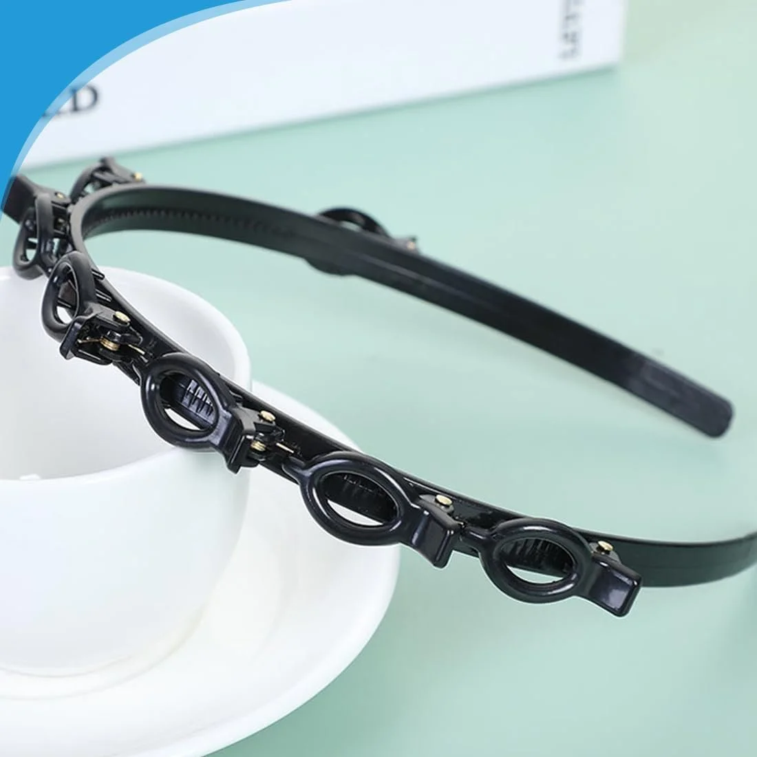 Обруч-помічник для зачіски з кліпсами, фото №4