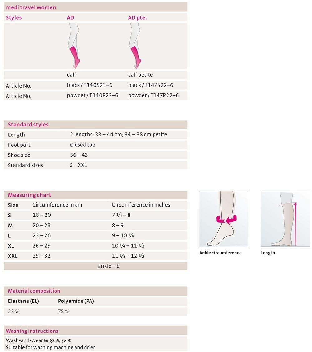 Женские компрессионные гольфы для путешествий medi travel, фото №4