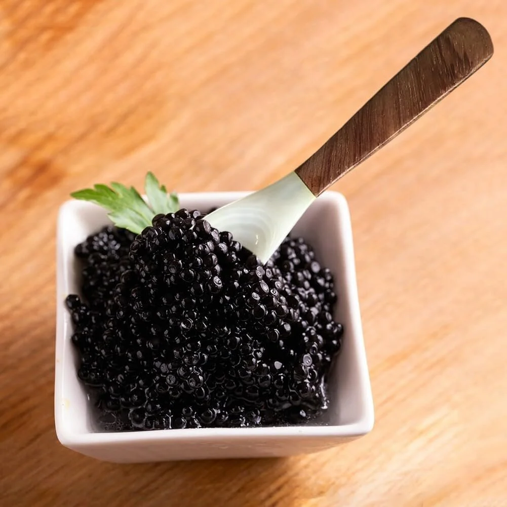 Ложка з перламутру з дерев'яною ручкою, фото №6