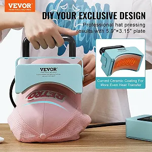 Настільний прес для сублімації VEVOR DF55A Blue synthetic.ua - Фото 1