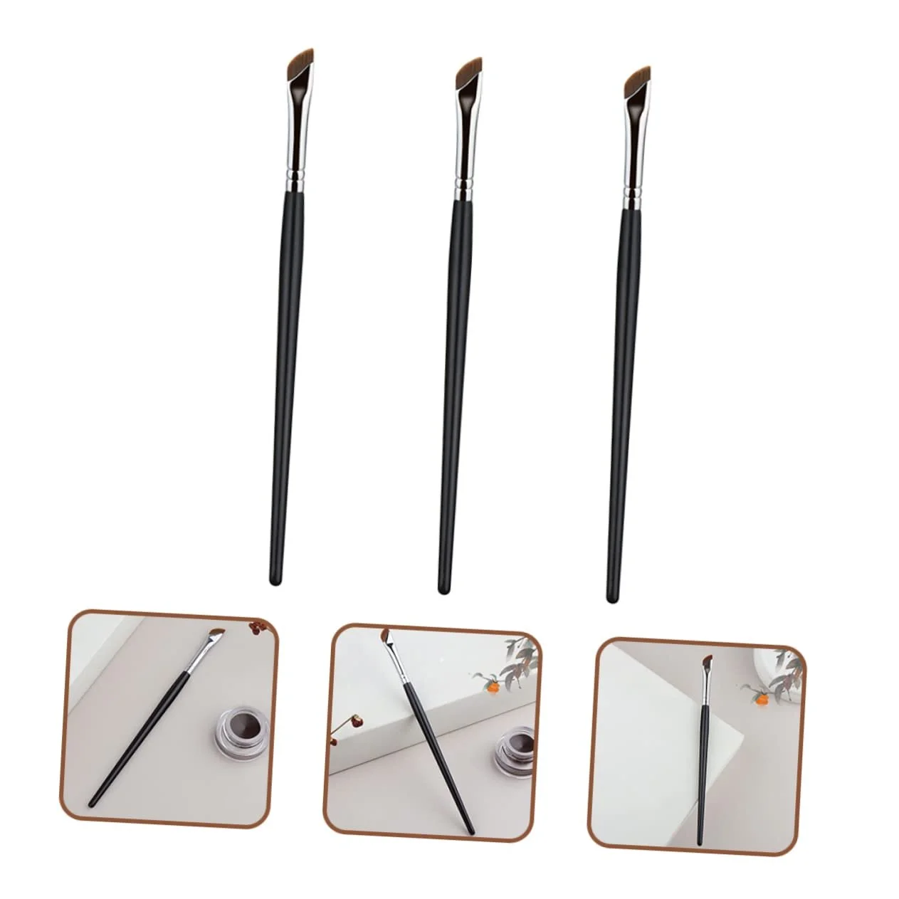 Пензлі для брів DOITOOL 3шт Плоский, фото №3 Пензлі для брів DOITOOL 3шт Плоский, фото №3