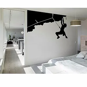 Настінна наклейка Climbing Sports Silhouette Вінілова - Фото 1