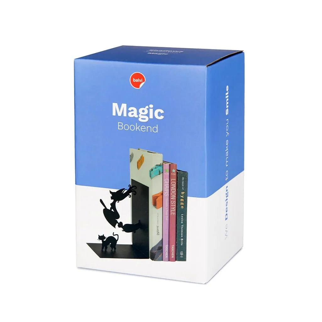 Держатель для книг Balvi Magic Черный, в форме ведьмы, Металл, 17 см, фото №4 Держатель для книг Balvi Magic Черный, в форме ведьмы, Металл, 17 см, фото №4