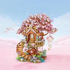 Набор CreativeBlocker Mini Cherry Blossom Tree House Блоки 1149 synthetic.ua - Фото 1