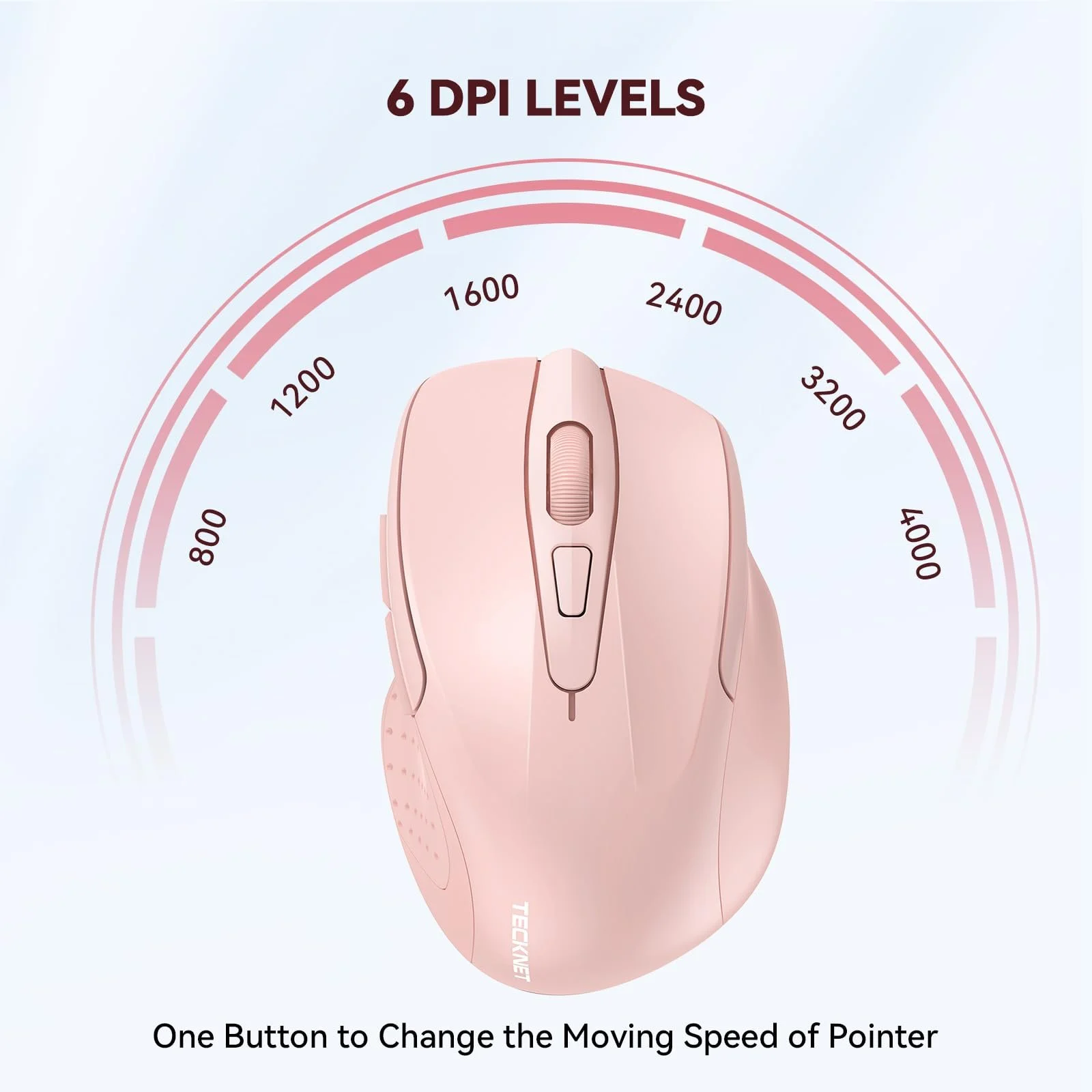 Мышь беспроводная TECKNET Pro 2.4G 4000 DPI 6 кнопок с нано-приемником, фото №3 Мышь беспроводная TECKNET Pro 2.4G 4000 DPI 6 кнопок с нано-приемником, фото №3