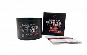 Свічка Story Crime Candles з історіями відомих авторів сюрприз подарунок новинка (Tatjana Kruse - Джин, з вбивством замість тоніка) - Фото 1