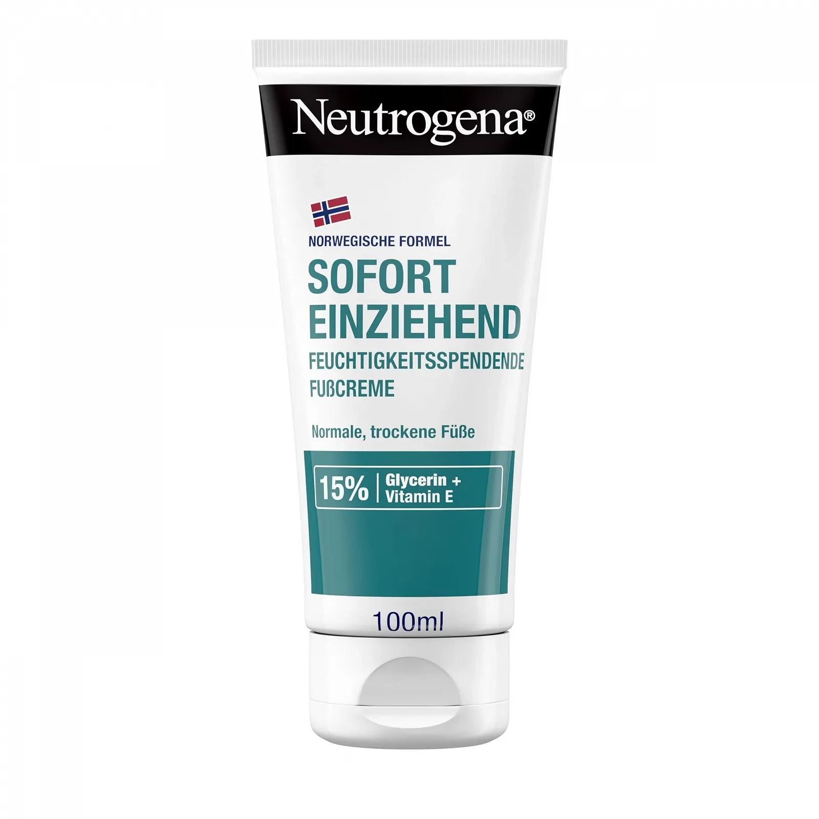 Крем для ног Neutrogena Norwegian Formula быстро впитывающийся с 15% глицерином и витамином E 100 мл, фото №1 Крем для ног Neutrogena Norwegian Formula быстро впитывающийся с 15% глицерином и витамином E 100 мл, фото №1