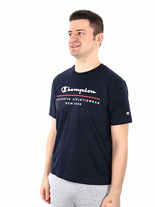 Футболка crewneck  219734-BS501 Champion Темно-синій L synthetic.ua - Фото 1