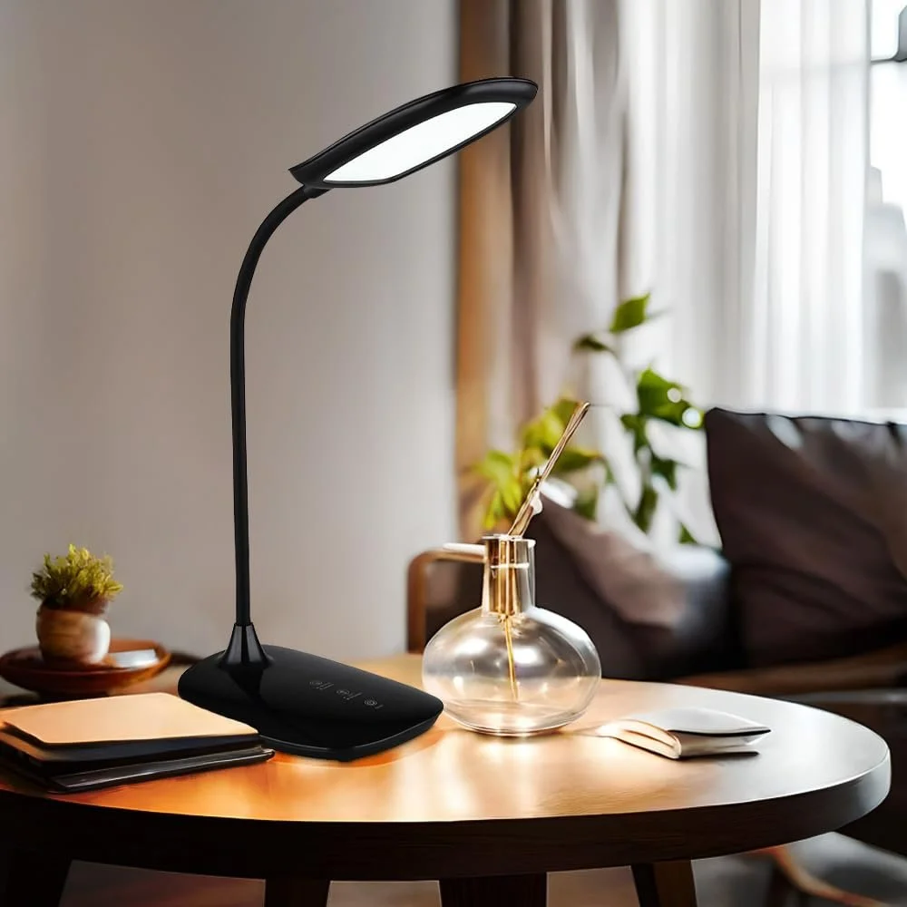 Настольная лампа GLOBO LIGHTING Гибкая Сенсорная 9 Вт 520 лм 28 x 40 см Черная, фото №3