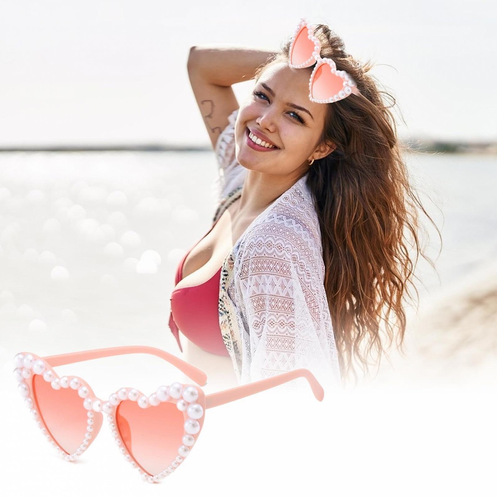 Солнцезащитные очки Сердце Белое, фото №5