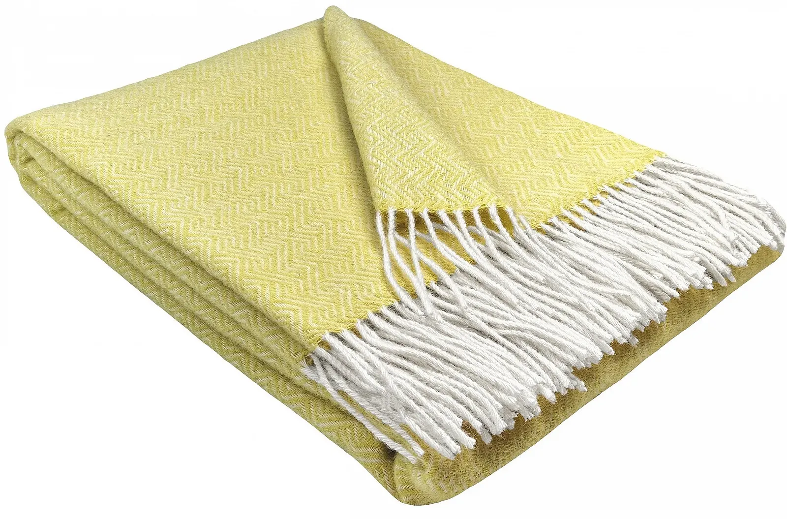 Плед STTS International Tirol вовняний, 100% натуральна вовна, 140 x 200 см, жовтий, фото №1