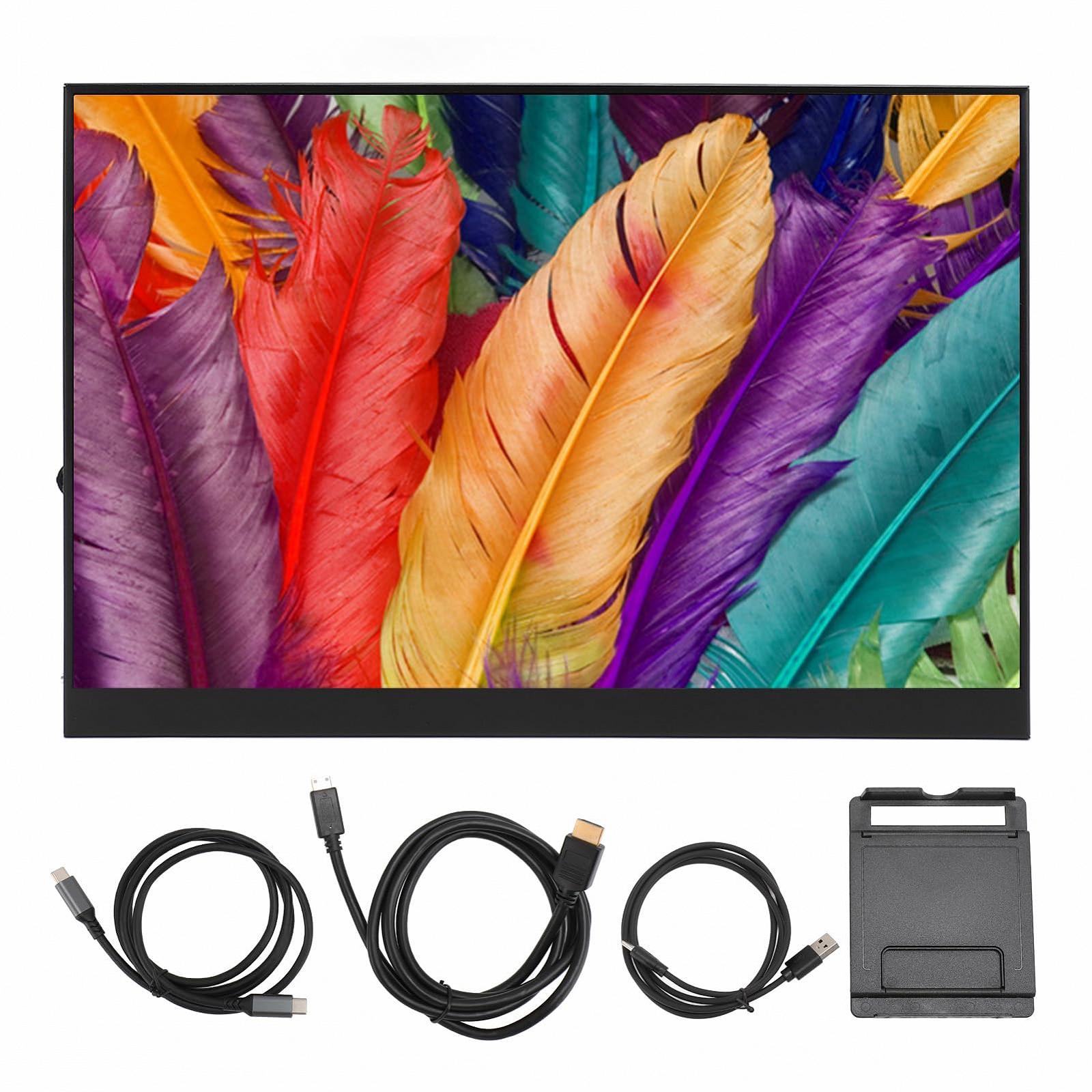 Монитор Goshyda Portable Display FHD 1200P 16 дюймов USB C HDMI HDR IPS с двумя динамиками, фото №7