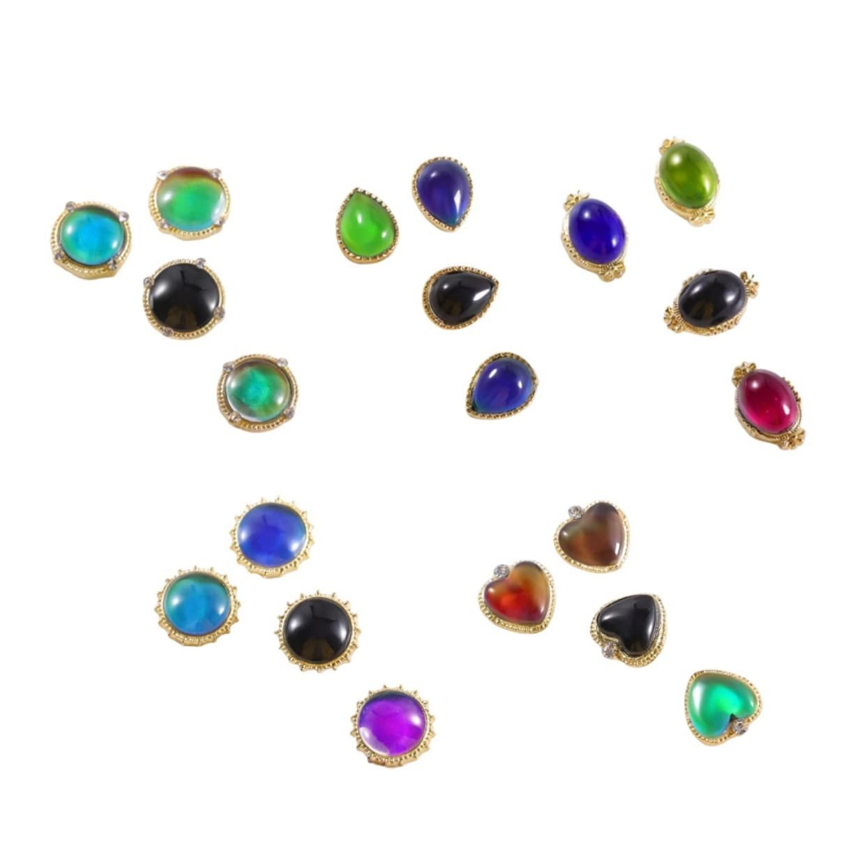 Набор термохромных опаловых наклеек для ногтей MERRYHAPY, украшение для маникюра, блестящие, 5 шт., фото №2