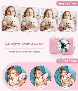 Фотоапарат YLSHGXFC‎ 44 Мп / CMOS / Full HD / 16Х зум / Pink synthetic.ua - Фото 1