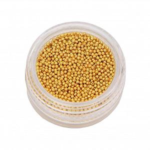 Набор для дизайна ногтей, круглые бусины, золотые разделители, свободные бусины для изготовления браслетов своими руками, золотистый - Фото 1