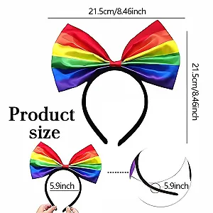 Обруч на голову с большим бантом synthetic.ua - Фото 1