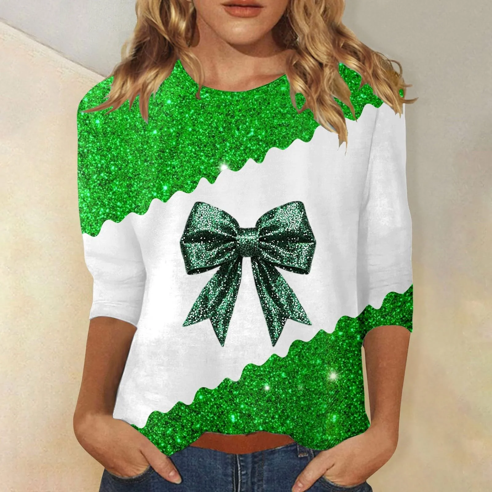 Свитер Vhersily ко Дню Святого Патрика, женский, фото №2 Свитер Vhersily ко Дню Святого Патрика, женский, фото №2