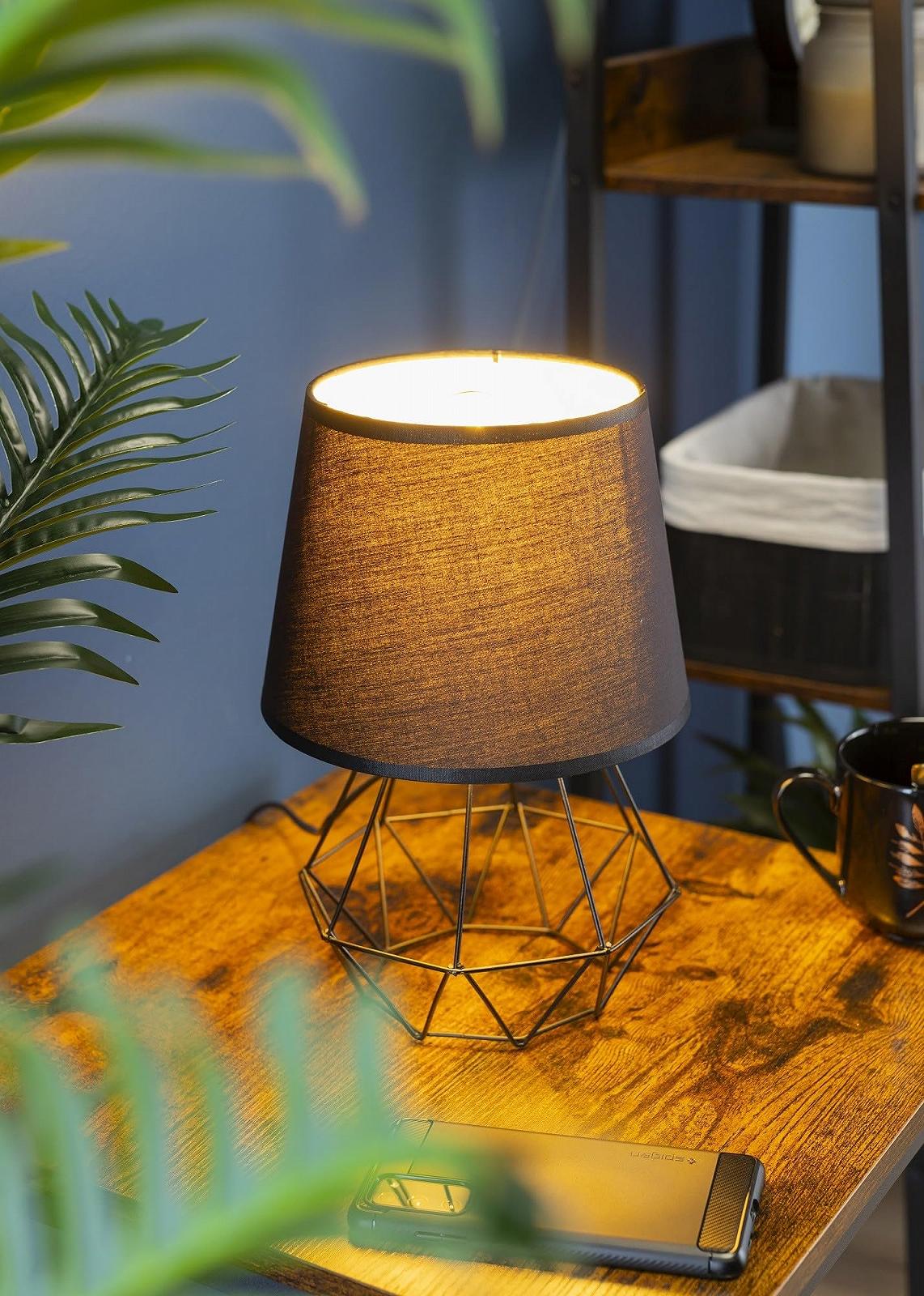 Настільна лампа 34 x 20 см Металева Чорний, фото №3