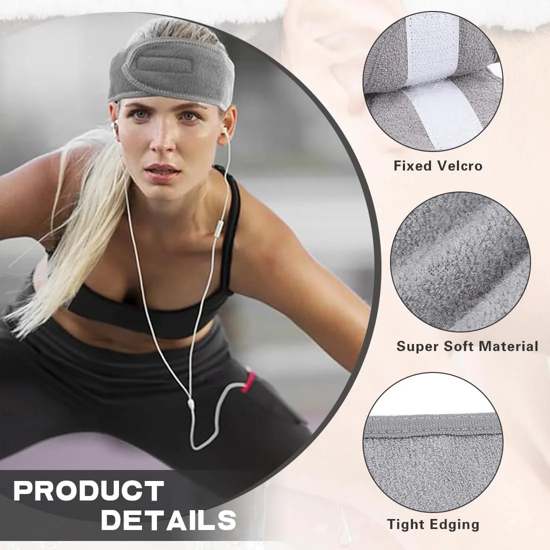 Набір пов'язок для волосся 6 шт., косметичні, фото №3 Набір пов'язок для волосся 6 шт., косметичні, фото №3