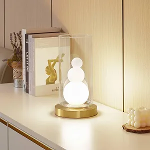 Настільна лампа Lindby Kupla Modern 1 лампа G9 прозоре скло synthetic.ua - Фото 1