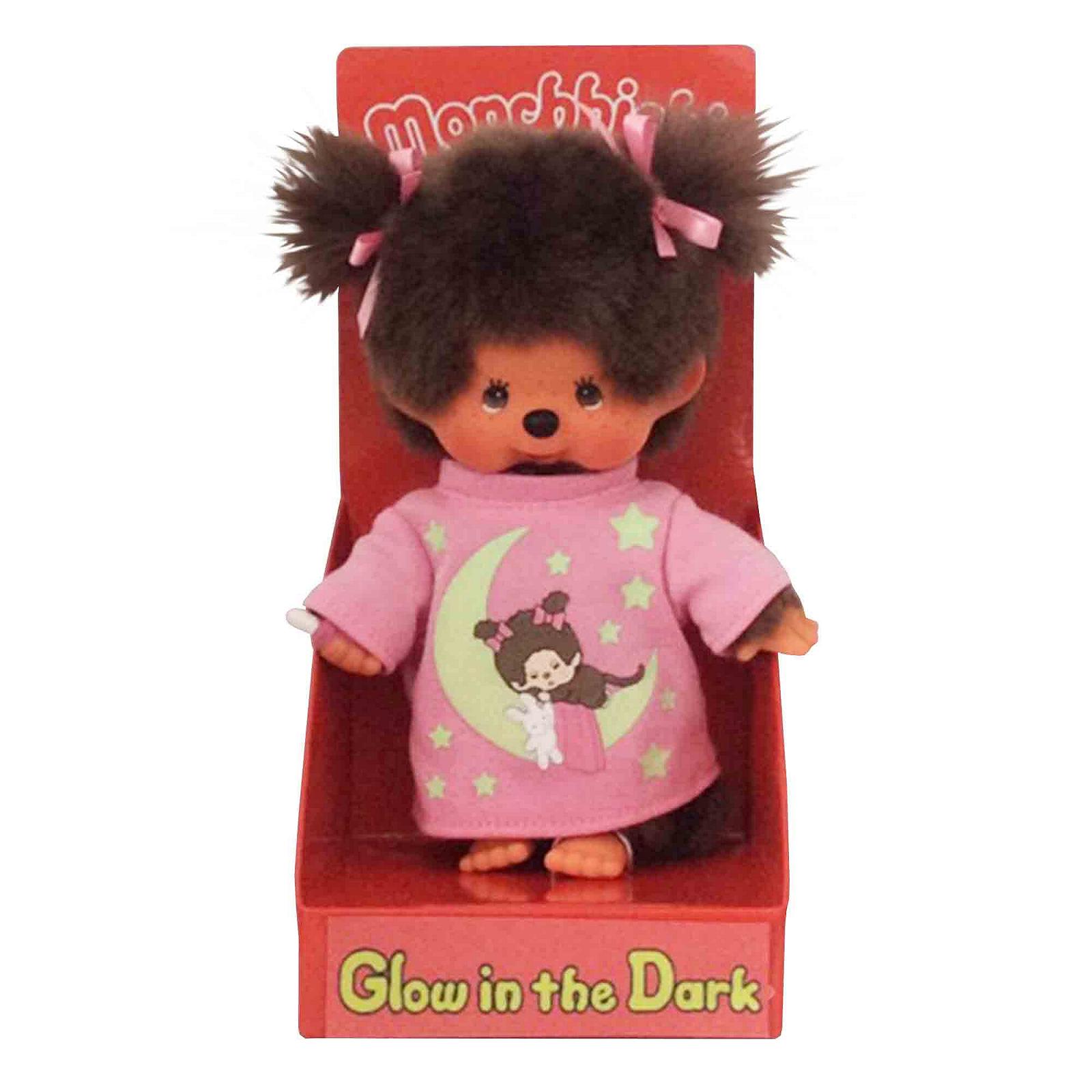 Іграшка Sekiguchi Original Monchhichi Дівчинка Плюшева 223732 20 см Каштанова, фото №1
