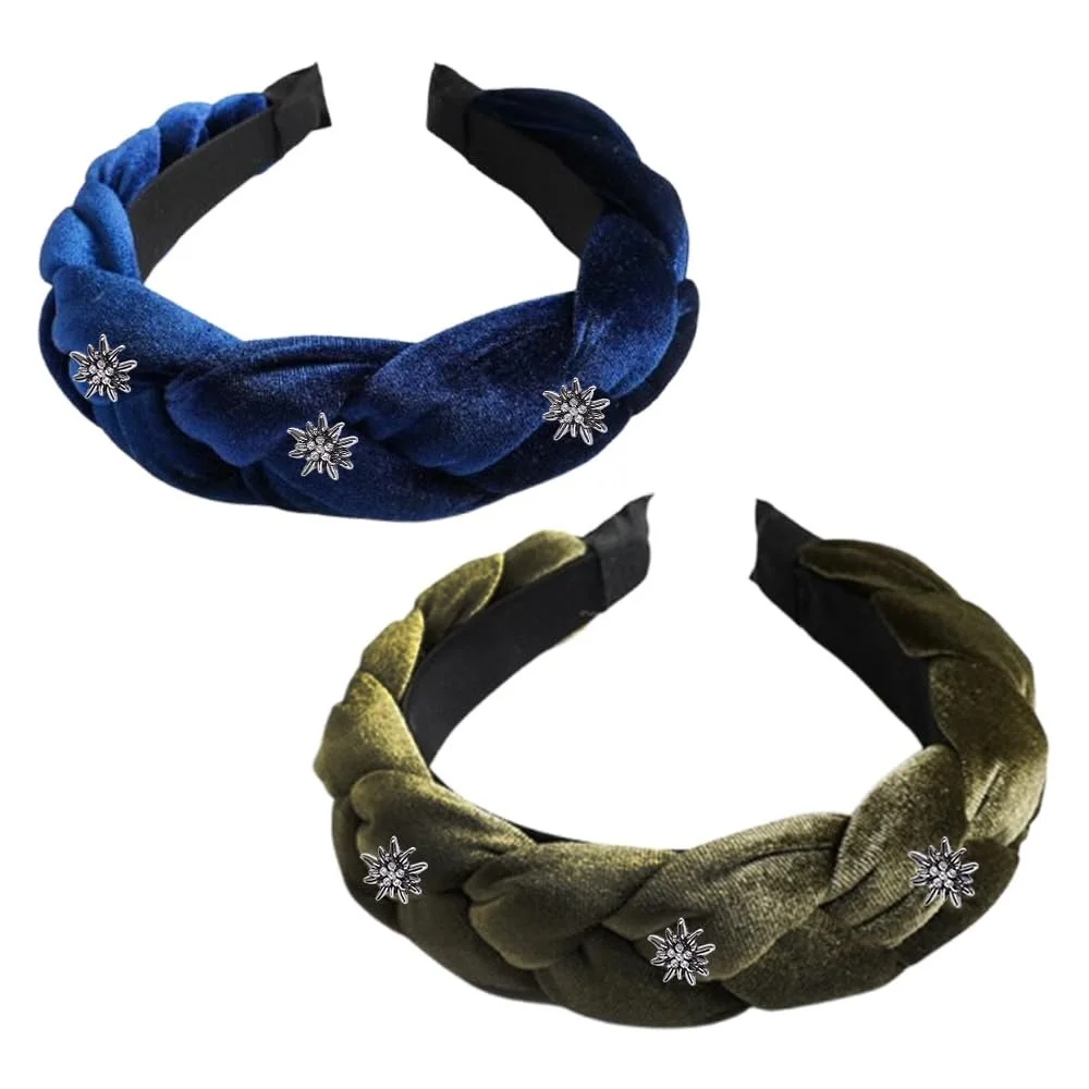 Обруч Бархатный Плетеный Вид, фото №1